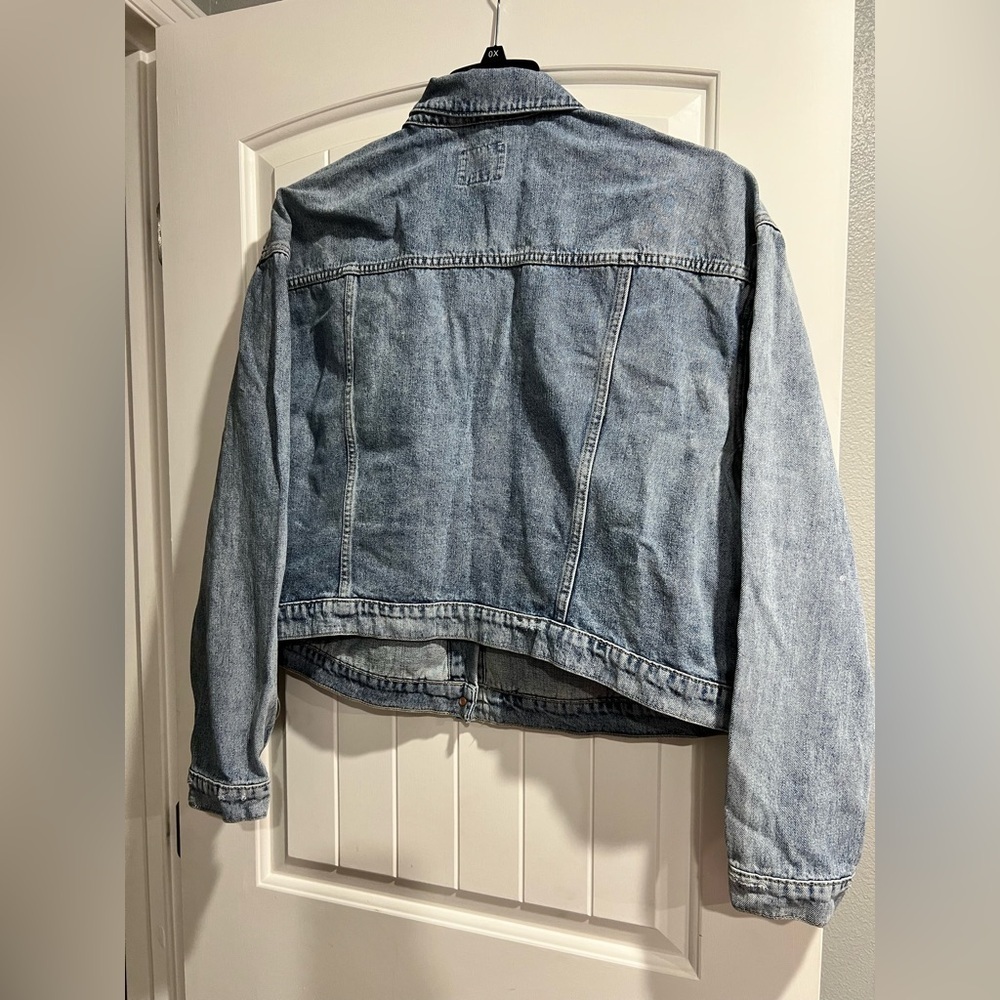 NEW NWT Old Navy paint splatter‎ Jean jacket XXL plus - Picture 5 of 7